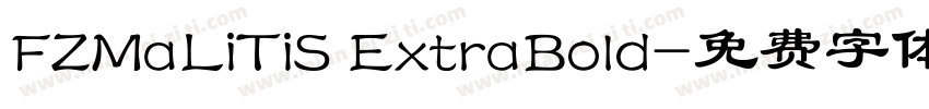 FZMaLiTiS ExtraBold字体转换